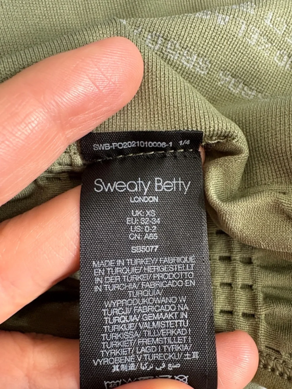 Sweaty Betty Stamina Longline Sports Bra, XS